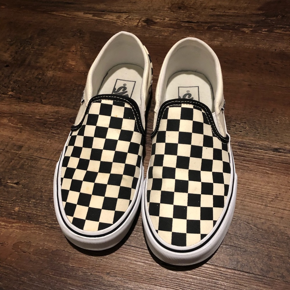 Vans Checkered Slip Ons
